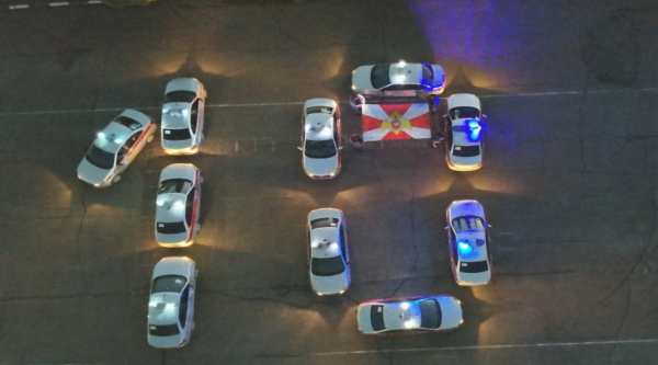 В Брянске росгвардейцы провели флешмоб к юбилею ведомства