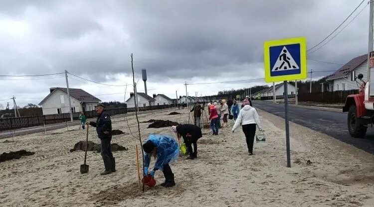 В селе Журиничи заложили живой символ заботы о будущем района