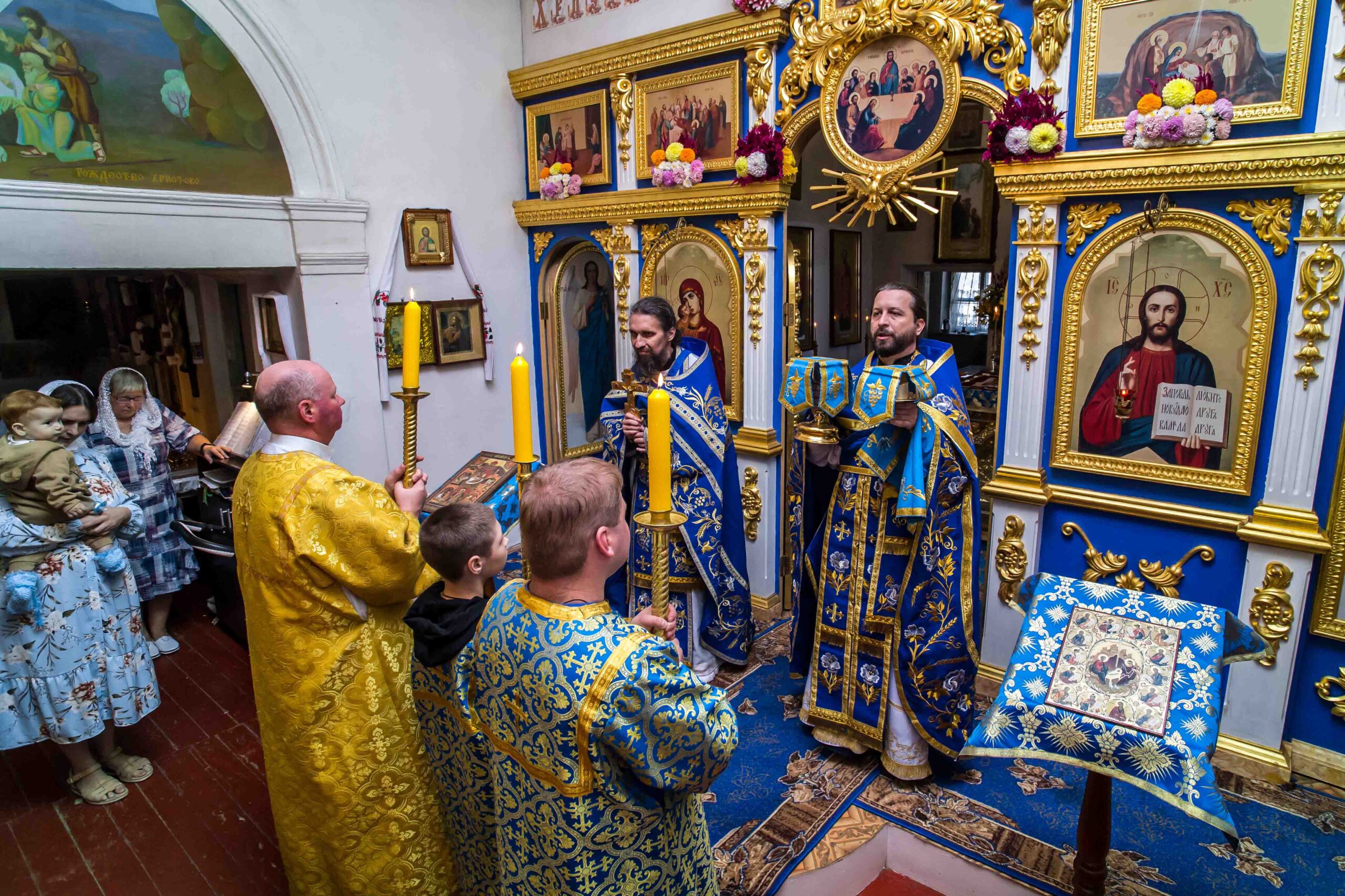В храме города Фокино состоялось соборное богослужение по случаю Престольного праздника