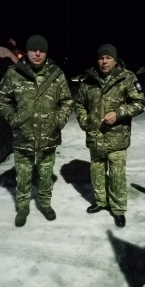 Брянщина. В одном строю отец и сын Феоктистовы
