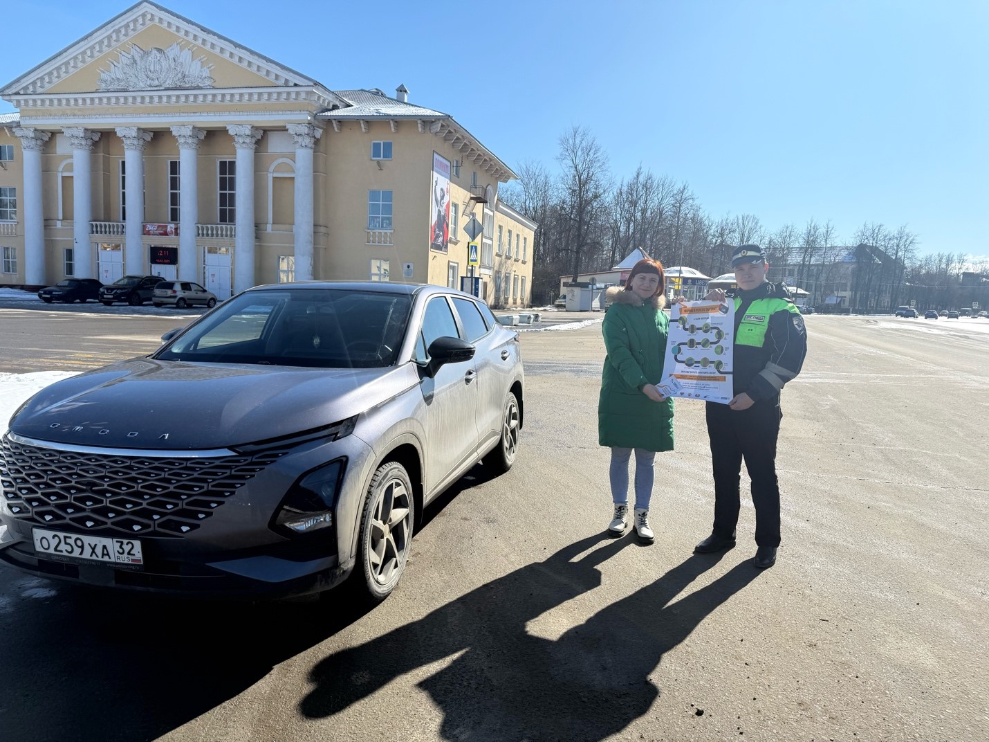 Госавтоинспекция Дятьковского района совместно с инспекторами СВ ОБ ДПС провели акцию «Встречная полоса»