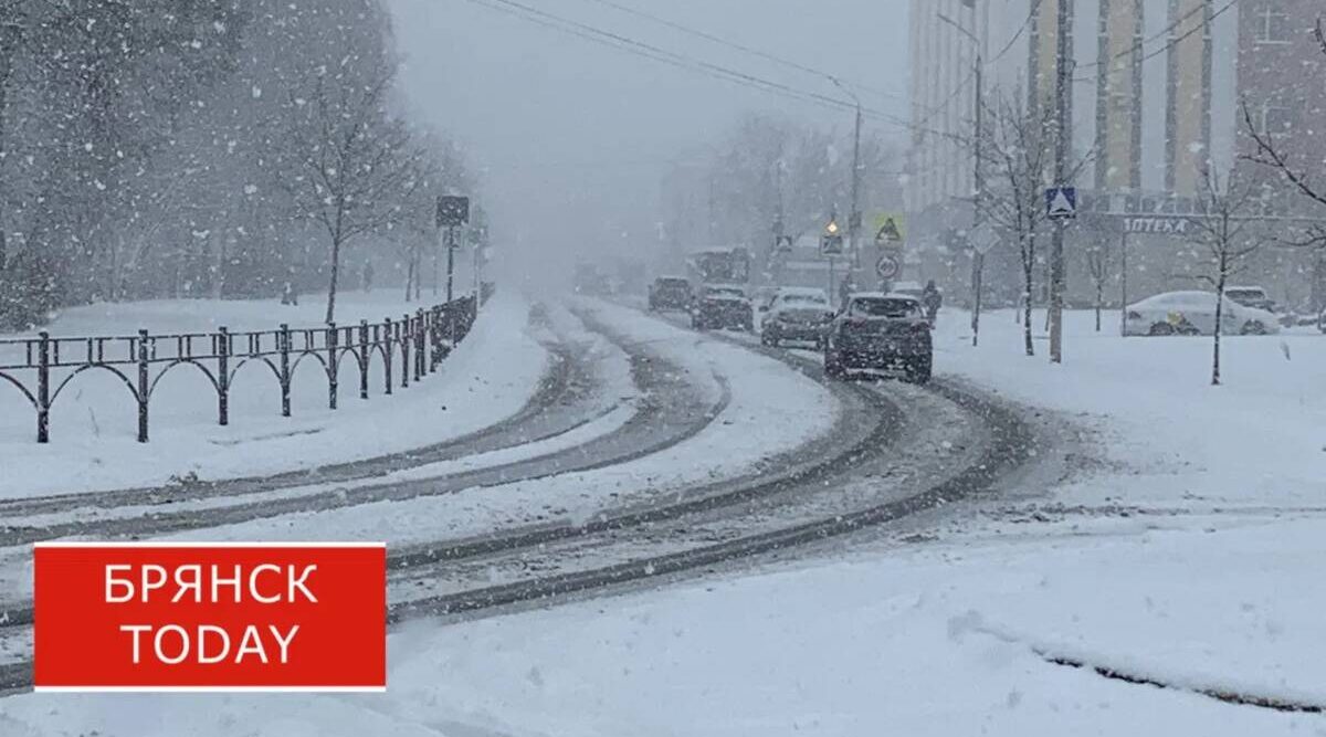 Брянск справляется с последствиями снегопада