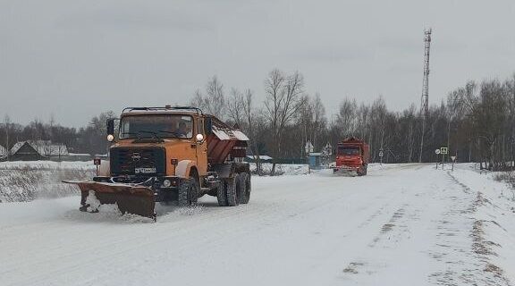 На Брянщине продолжается борьба с последствиями снегопада